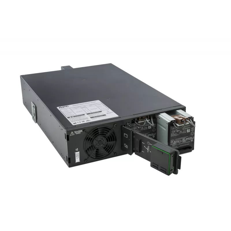 APC Smart-UPS On-Line SRT5KRMXLI – 5000VA, 6x C13, 4x C19 išėjimai, montuojamas į stelažą, integruota tinklo valdymo kortelė