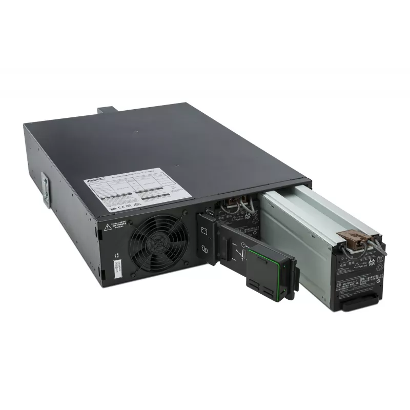 APC Smart-UPS On-Line SRT5KRMXLI – 5000VA, 6x C13, 4x C19 išėjimai, montuojamas į stelažą, integruota tinklo valdymo kortelė