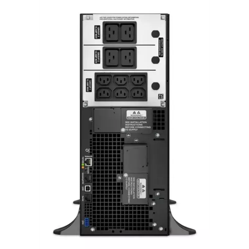 APC Smart-UPS On-Line, 6kVA/6kW, Tower, 230V, 6x C13+4x C19 IEC lizdai, tinklo kortelė+SmartSlot, prailgintas veikimo laikas, be bėgių komplekto