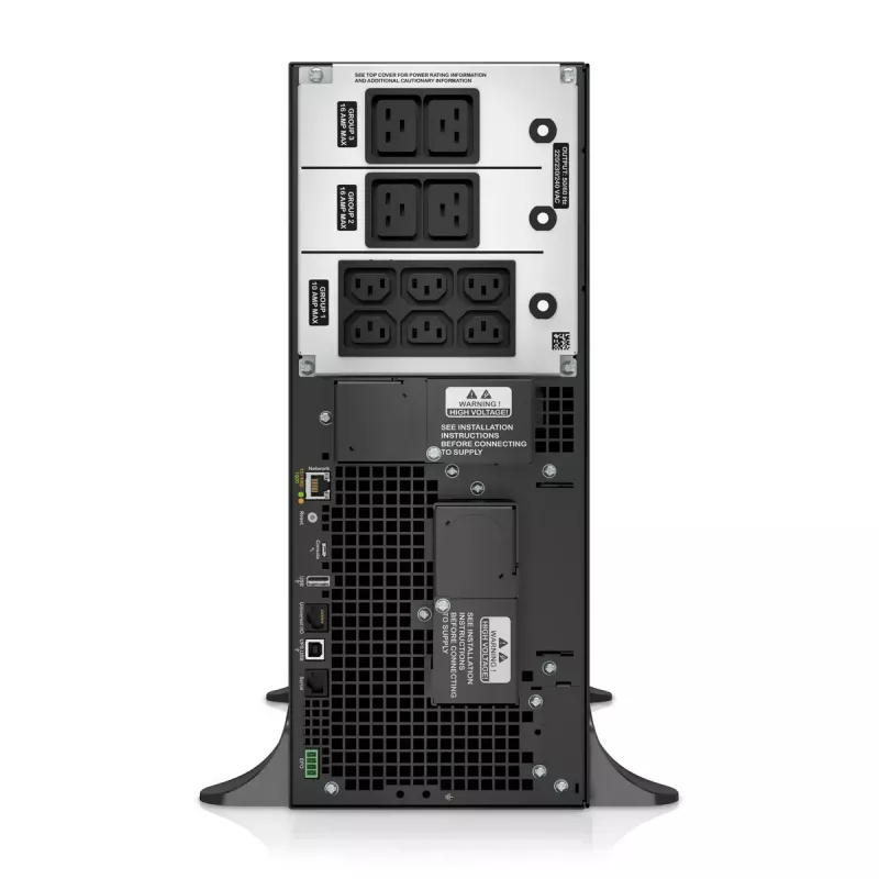 APC Smart-UPS On-Line, 6kVA/6kW, Tower, 230V, 6x C13+4x C19 IEC lizdai, tinklo kortelė+SmartSlot, prailgintas veikimo laikas, be bėgių komplekto