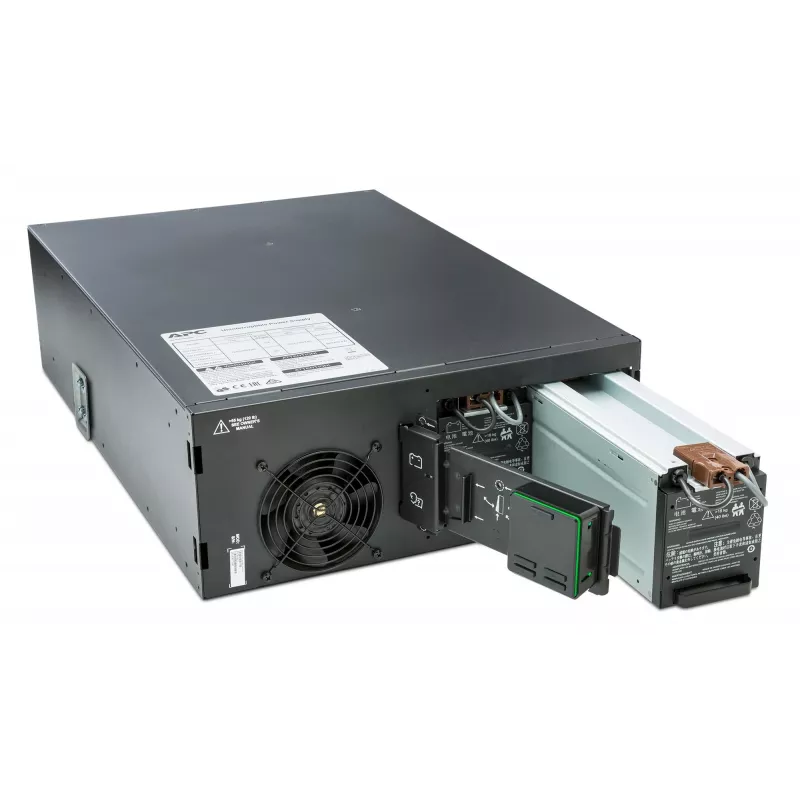 APC Smart-UPS On-Line SRT6KRMXLI - 6 kW/VA, 6x C13 + 4x C19 + kietasis laidas 1 fazė, montuojamas į stelažą, integruota tinklo valdymo kortelė