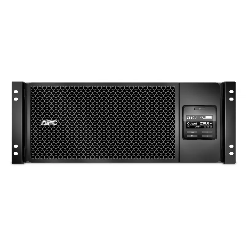 APC Smart-UPS On-Line SRT6KRMXLI - 6 kW/VA, 6x C13 + 4x C19 + kietasis laidas 1 fazė, montuojamas į stelažą, integruota tinklo valdymo kortelė
