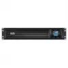 APC Smart-UPS C, linijinis interaktyvus, 3kVA, 2U stelažinis, 230V, 8x IEC C13+1x IEC C19 lizdai, USB ir RS232, AVR, grafinis LCD