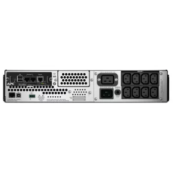 APC Smart-UPS SMT2200RMI2UNC, linijinis interaktyvus, 2200VA, 2U stelažinis, 230V, 8x IEC C13+2x IEC C19 lizdai, tinklo kortelė, AVR, LCD