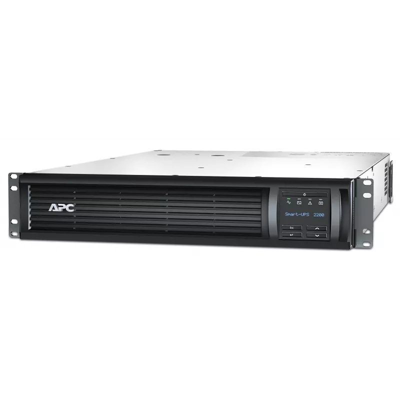 APC Smart-UPS SMT2200RMI2UNC, linijinis interaktyvus, 2200VA, 2U stelažinis, 230V, 8x IEC C13+2x IEC C19 lizdai, tinklo kortelė, AVR, LCD
