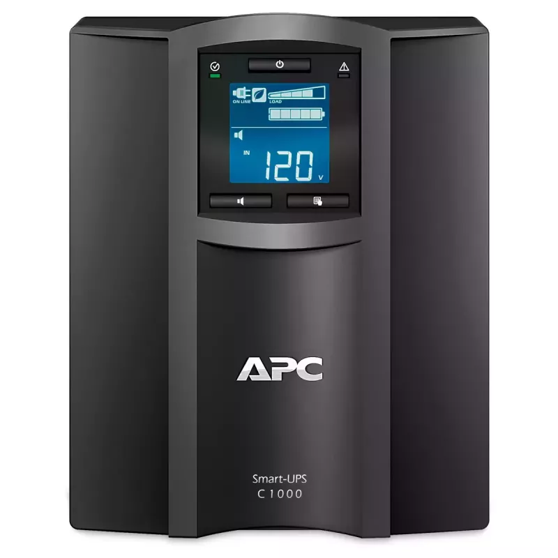 APC Smart-UPS C 1000VA linijinis-interaktyvus UPS, bokštas, 230V, 8x IEC C13, SmartConnect, USB, RS232, AVR, grafinis LCD