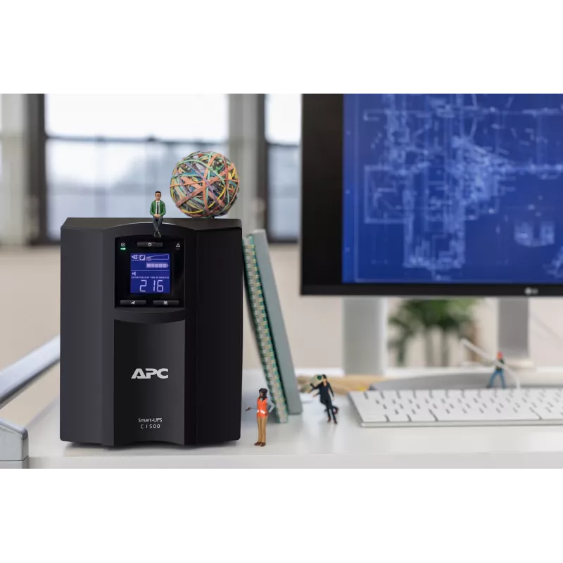 APC Smart-UPS SMC1500IC - 8x C13, USB, SmartConnect, 1500VA, linijinis-interaktyvus, 1.5 kVA, 900 W, sinusas, 170 V, 300 V