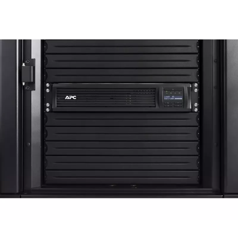 APC Smart-UPS SMT2200RMI2UC – 8x C13, 1x C19, USB, 2U stelažinis, SmartConnect, 2200VA