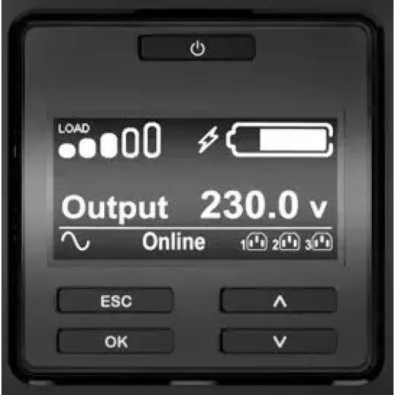 APC Smart-UPS On-Line SRT1500XLI, 1500VA/1500W, bokštas, 230V, 6x C13 IEC, SmartSlot, ilgintas veikimas, be bėgių komplekto