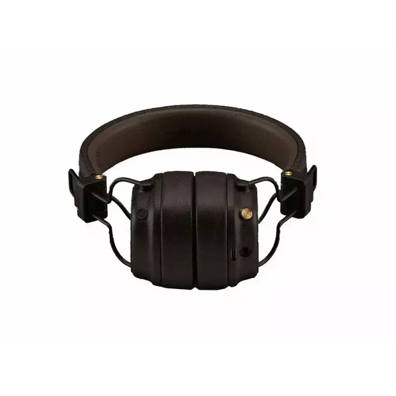 Ausinės MARSHALL Major V — over-ear belaidės Bluetooth 5.3, 100 h baterija, USB-C, 3,5 mm, 32 Ω, 40 mm tvarkyklės, bronzinės