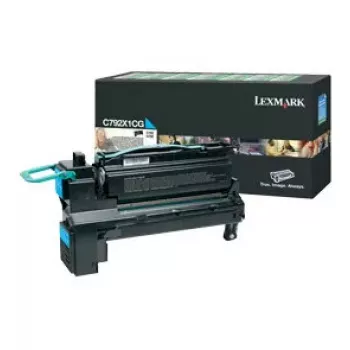 Kasetė su toneriu Lexmark C792X1CG 10000 puslapių Cian