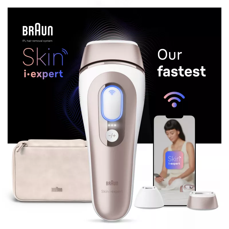 Braun Skin i-expert PL7147 Intense pulsed light (IPL) prietras plaukų šalinimui rožinis auksas, baltas
