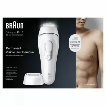 Epiliatorius Braun Silk-expert Pro PL5145 Intensyvi pulsuojanti šviesa IPL Baltas