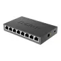 D-Link DGS-108 nevaldomas L2 Gigabit Ethernet (10/100/1000) juodas