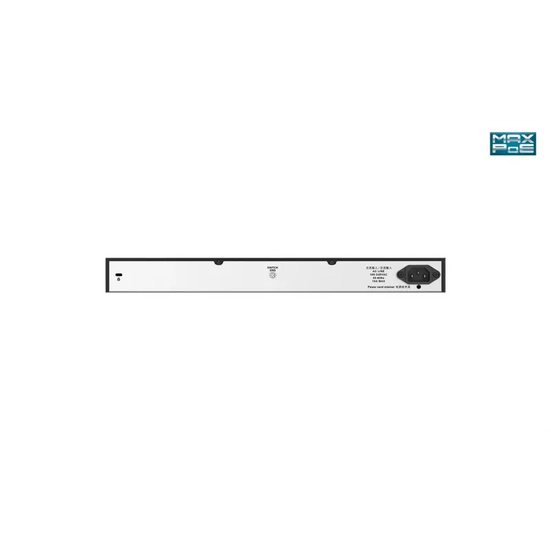 D-Link DGS-1026MP 24 prievadų stalinis Gigabit nevaldomas PoE jungiklis su 2 x 100/1000Mbps kombinuotais prievadais