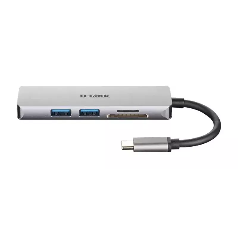 D-Link 5-in-1 USB-C stotelė su HDMI ir SD/microSD kortelių skaitytuvu