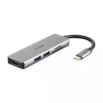 D-Link 5-in-1 USB-C stotelė su HDMI ir SD/microSD kortelių skaitytuvu