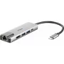 D-Link 5 viename USB-C centras su HDMI / Ethernet ir Power Delivery