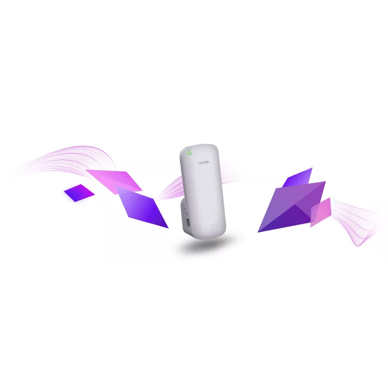 D-Link AX1800 belaidis Wi-Fi 6 tinklo stiprintuvas, baltas, 100/1000 Mbit/s