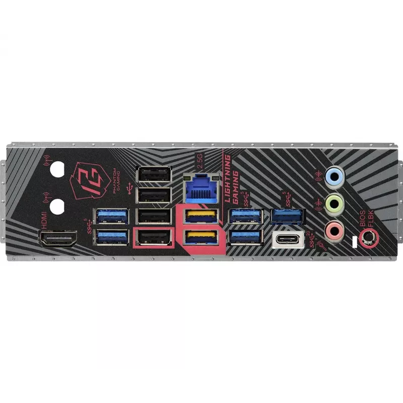 ASRock B650 PG Lightning pagrindinė plokštė AM5, AMD B650, USB 3.2, SATA 3, 7.1ch HD Audio, ATX