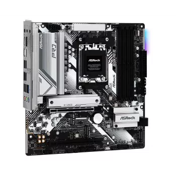 Motininė plokštė ASRock B650M Pro RS – AMD B650, Socket AM5, micro ATX, DDR5, 4x DIMM, 128 GB, 2.5Gb LAN, 1x M.2, HDMI, DP