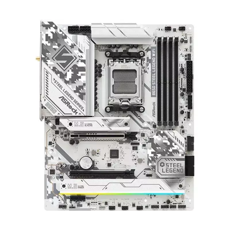Motininė plokštė ASRock B650 Steel Legend WiFi — AMD B650, Socket AM5, ATX, DDR5, 4x DIMM, 192 GB, Wi‑Fi 6E, 2.5Gb LAN