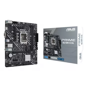 ASUS PRIME H610M-K D4 pagrindinė plokštė Intel H610 LGA 1700 micro ATX