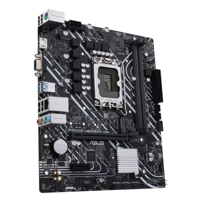 ASUS PRIME H610M-K D4 pagrindinė plokštė Intel H610 LGA 1700 micro ATX