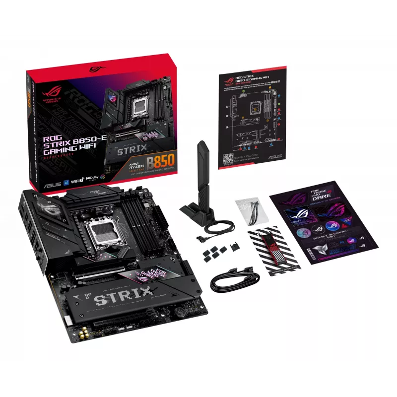 ASUS ROG STRIX B850-E GAMING WIFI AMD B850 Socket AM5 ATX pagrindinė plokštė