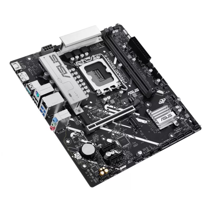 Motininė plokštė ASUS PRIME B860M-K — Intel B860, LGA 1851, micro ATX, DDR5, 2x M.2, 2 DIMM, 2.5Gb LAN