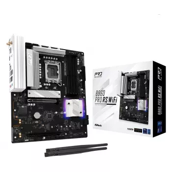 Motininė plokštė ASRock B860 Pro RS WiFi Intel B860 LGA1851 ATX, 4x DDR5 lizdai, 256 GB, Wi‑Fi 6E, 2,5GbE