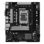 Motininė plokštė ASRock H810M-X WiFi — Intel H810, LGA 1851, microATX, DDR5, 2 DIMM, 128 GB, Wi‑Fi 5, 2.5Gb LAN, M.2, SATA III