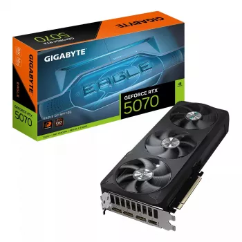 Vaizdo plokštė GIGABYTE NVIDIA GeForce RTX 5070 12GB GDDR7 (GV-N5070EAGLE OC-12GD)
