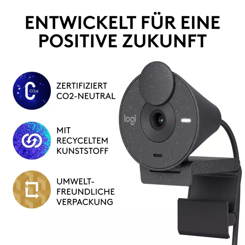 LOGITECH Brio 300 Full HD internetinė kamera - grafito spalva