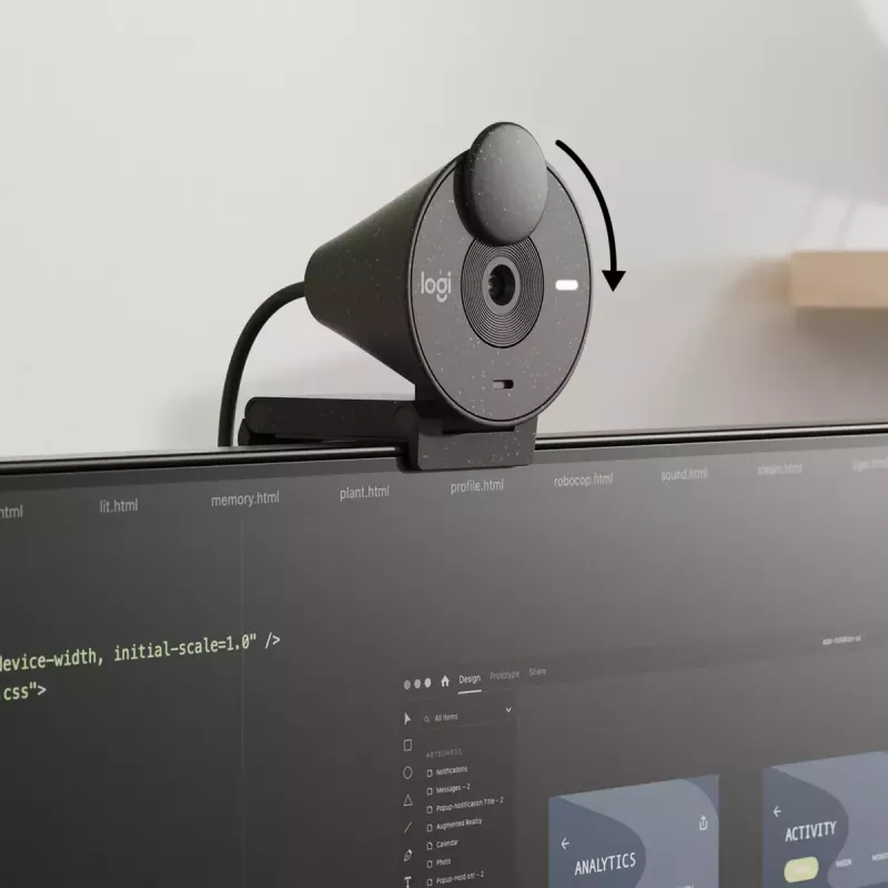 LOGITECH Brio 300 Full HD internetinė kamera - grafito spalva