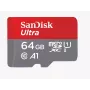 „SanDisk“ 64GB „MicroSDXC“ UHS-I 1 klasės atminties kortelė SDSQUAB-064G-GN6MA