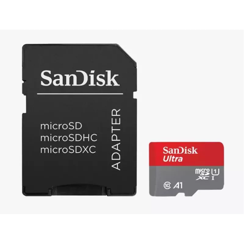 „SanDisk“ 64GB „MicroSDXC“ UHS-I 1 klasės atminties kortelė SDSQUAB-064G-GN6MA