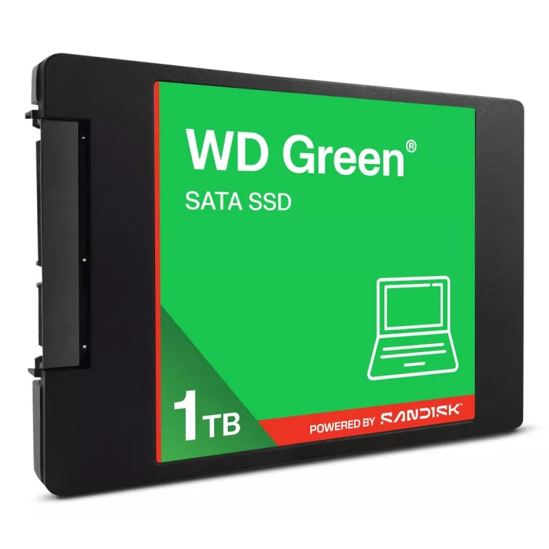 WESTERN DIGITAL SSD WD Green 1TB SATA 6Gb/s 2,5 colio / 7 mm korpuse