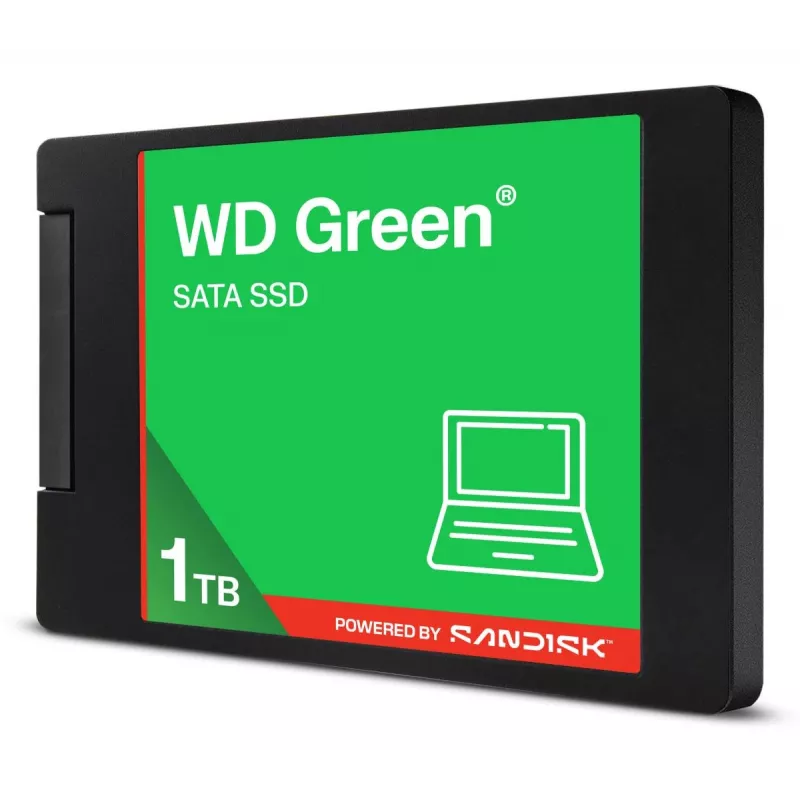 WESTERN DIGITAL SSD WD Green 1TB SATA 6Gb/s 2,5 colio / 7 mm korpuse