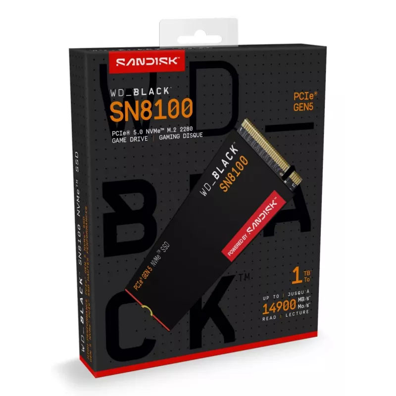 SSD diskas Western Digital 1 TB M.2 PCI Express 5.0 Black SN8100