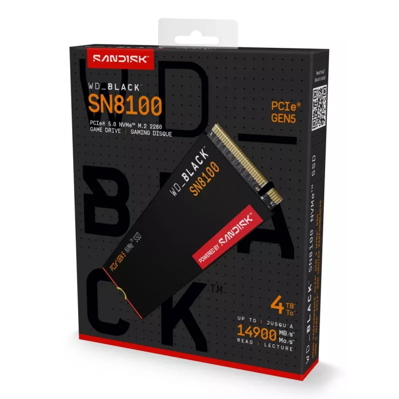 WESTERN DIGITAL SSD - WD_BLACK SN8100 - 4TB - M.2 2280
