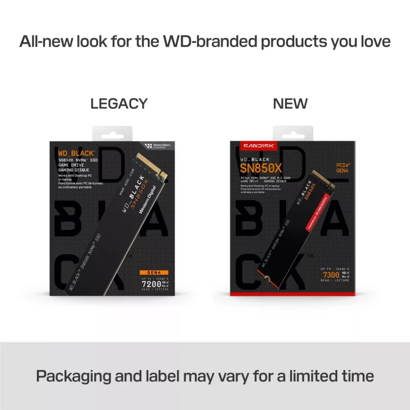 WESTERN DIGITAL SSD WD_BLACK SN850X 8TB PCIe Gen4 x4 M.2 2280