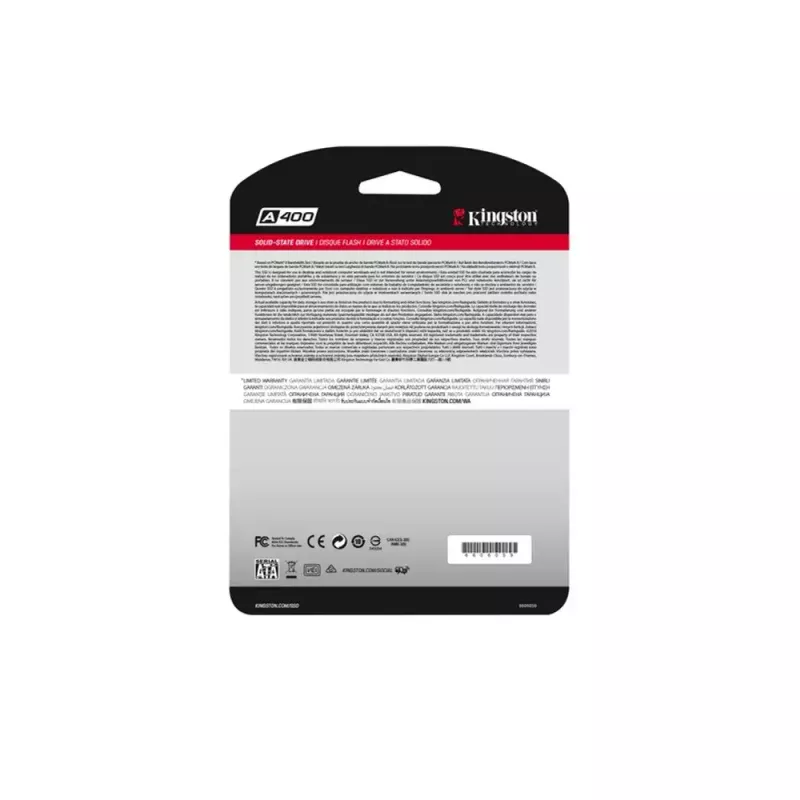 Kingston 240GB A400 SATA 3 2,5 colio vidinis SSD SA400S37/240G