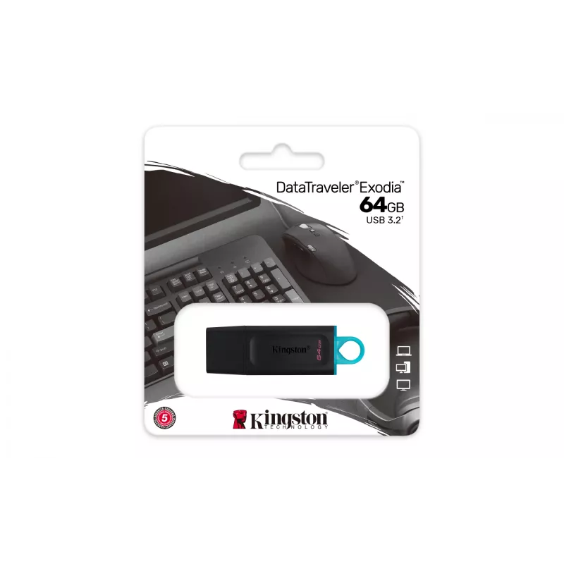 Kingston DataTraveler Exodia 64 GB USB 3.2 atmintukas