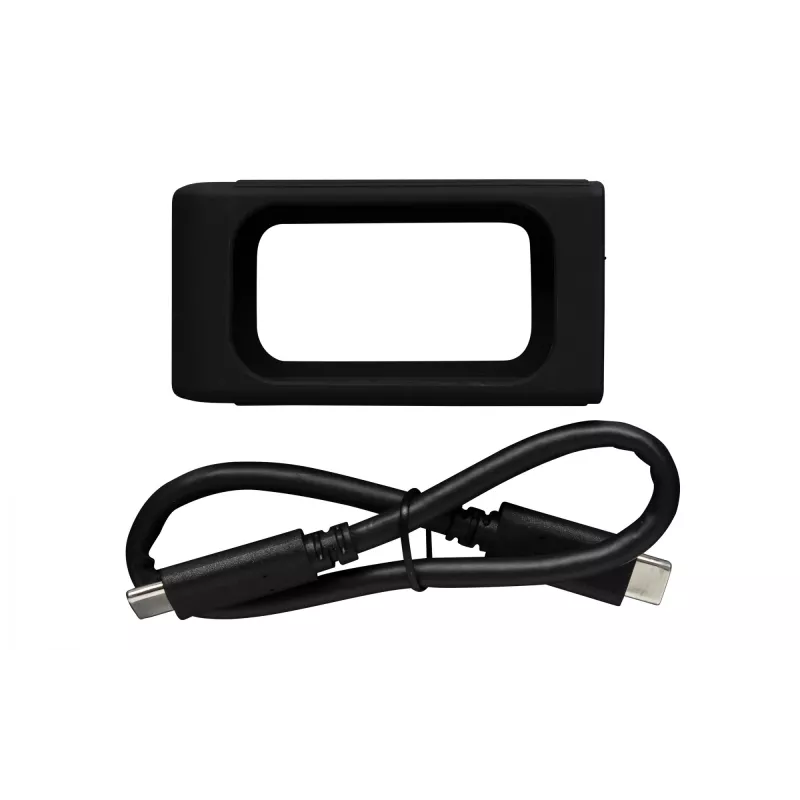 Kingston XS2000 1TB nešiojamas SSD, USB-C 3.2 Gen 2x2, 2000 MB/s, juodas/sidabrinis