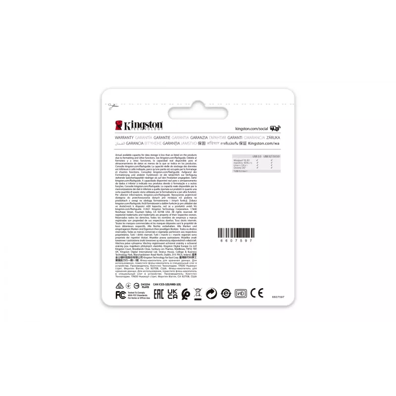 „Kingston DataTraveler Exodia M“ 64 GB USB 3.2 Gen 1 atmintukas (juodas + mėlynas)
