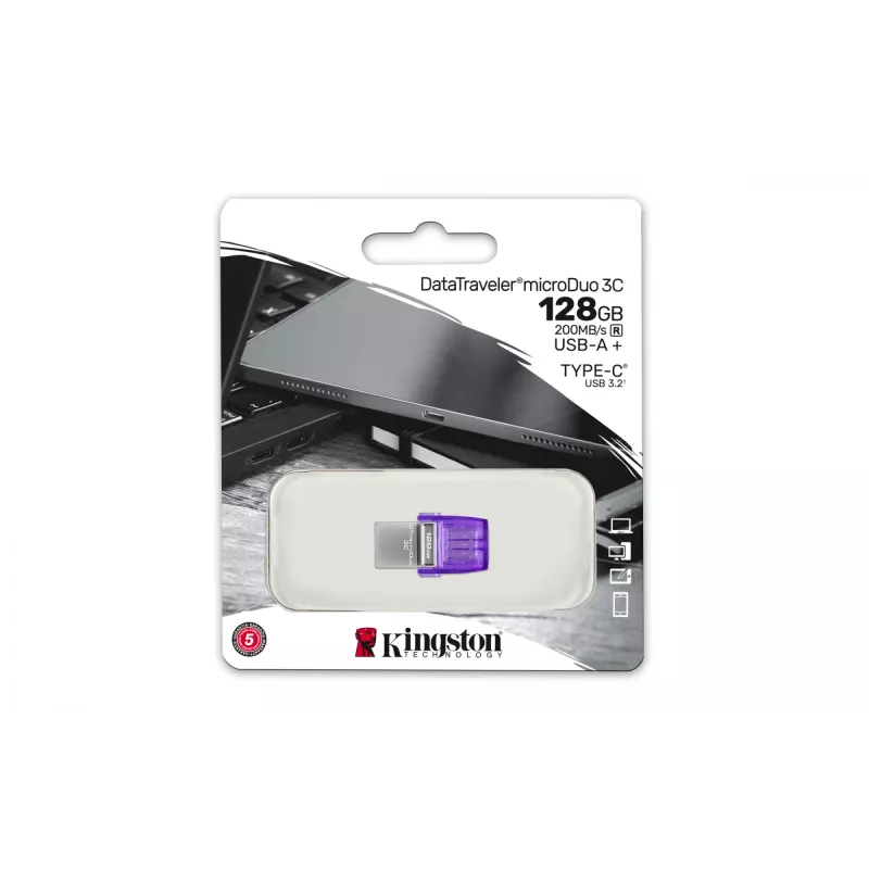 Kingston DataTraveler microDuo 3C 128GB USB-A / USB-C 200MB/s