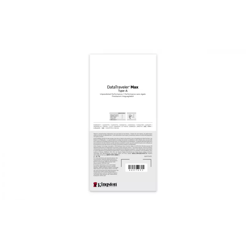 Kingston DataTraveler Max 256 GB USB 3.2 Gen 2 Tipo-A 1000R/900W