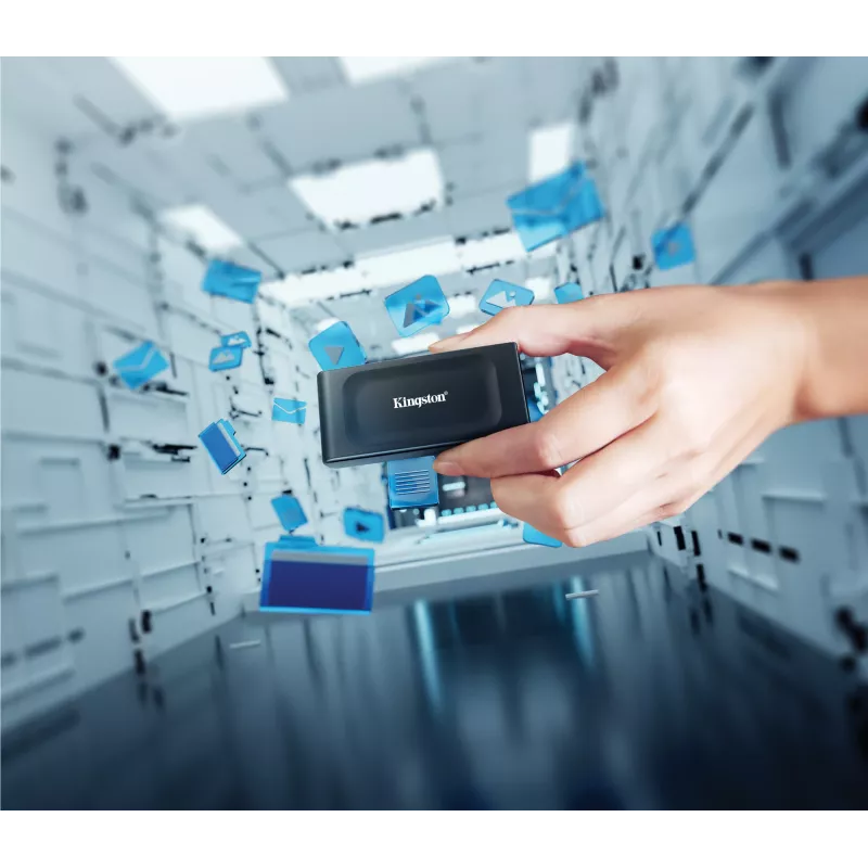 Kingston Technology 1TB XS1000 išorinis USB 3.2 Gen 2 nešiojamasis kietojo kūno diskas