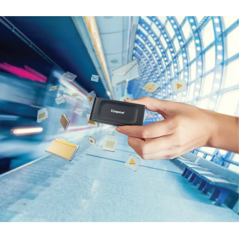 Kingston Technology 1TB XS1000 išorinis USB 3.2 Gen 2 nešiojamasis kietojo kūno diskas